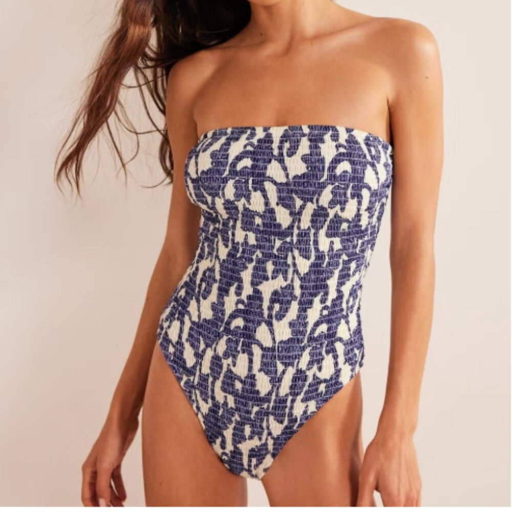 Boden Smacked Bandeau Swimsuit